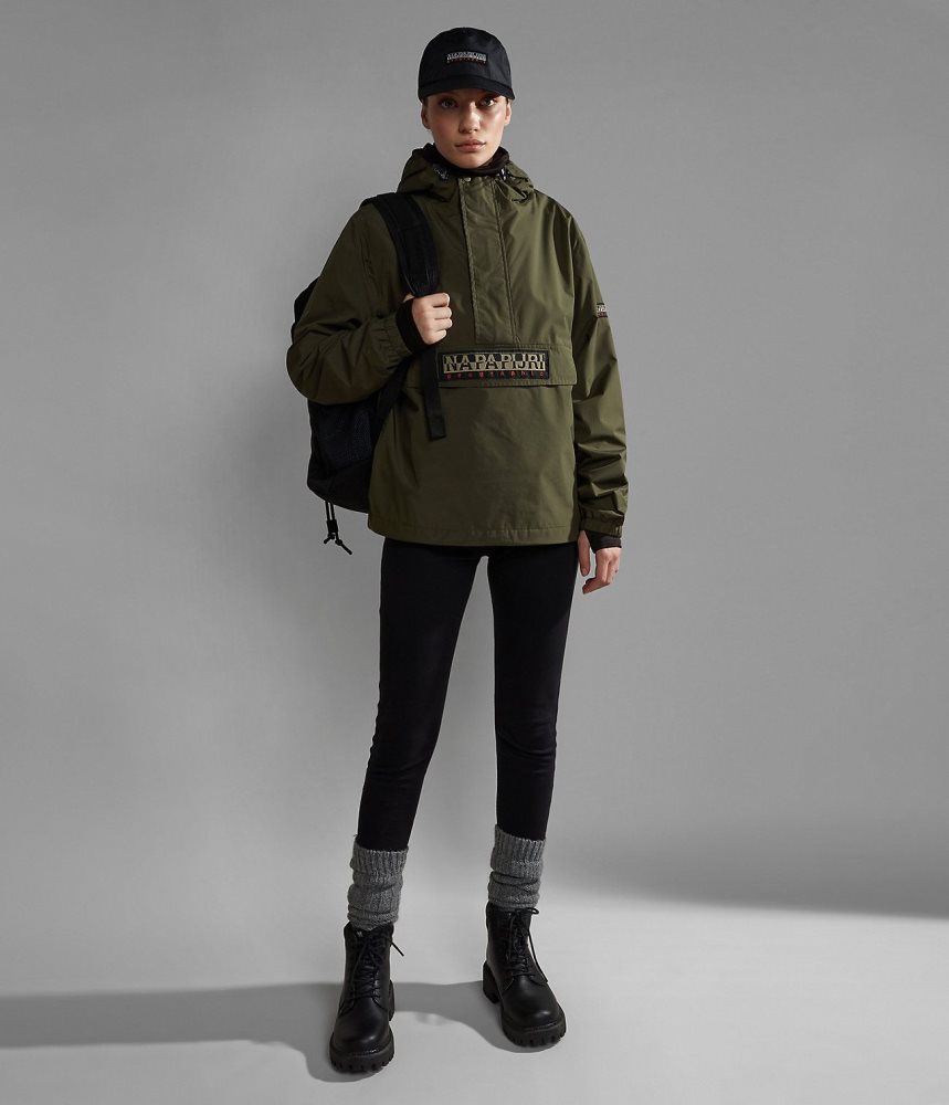 Anoraks Barbati Napapijri Freestrider Anorak Jacket Kaki Verzi | ORA458302