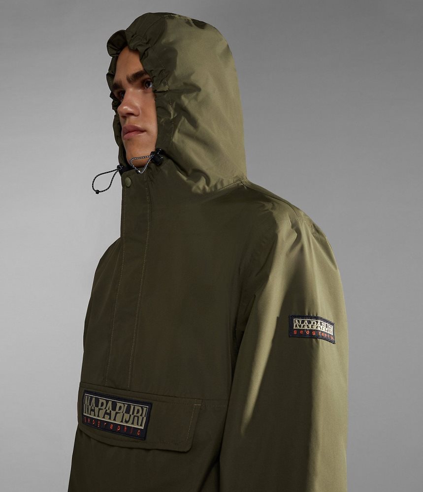 Anoraks Barbati Napapijri Freestrider Anorak Jacket Kaki Verzi | ORA458302