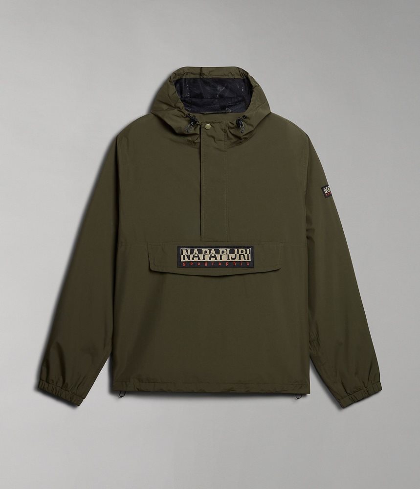 Anoraks Barbati Napapijri Freestrider Anorak Jacket Kaki Verzi | ORA458302