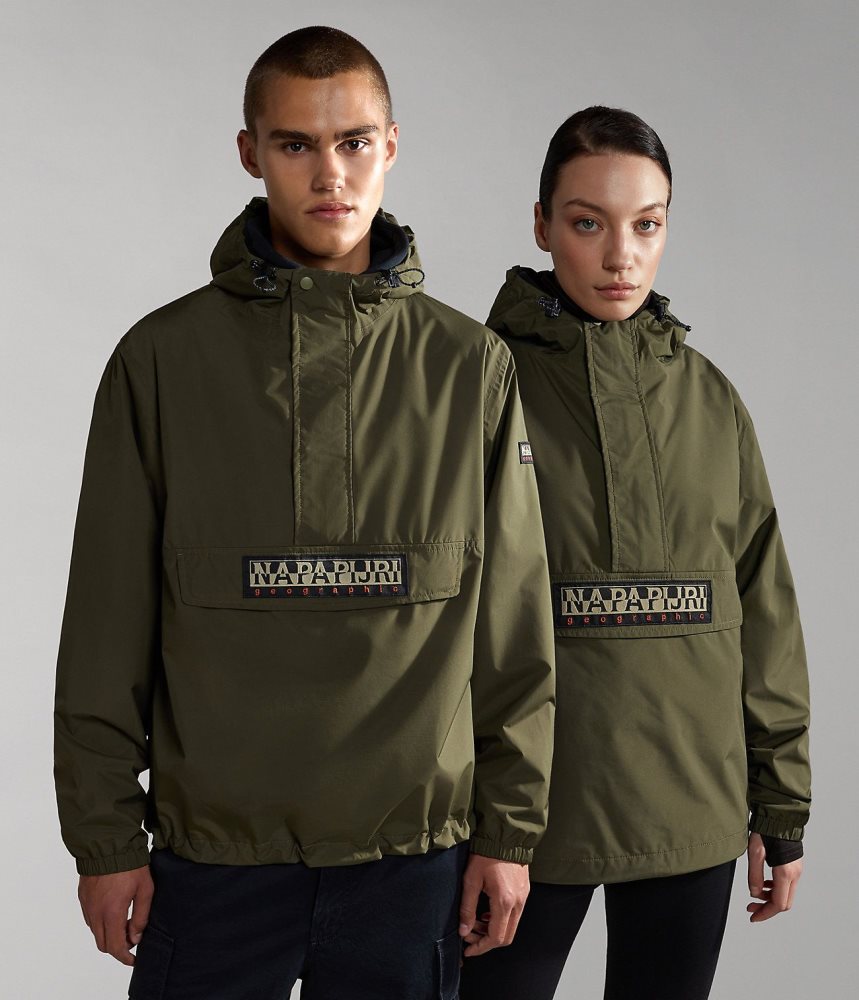 Anoraks Barbati Napapijri Freestrider Anorak Jacket Kaki Verzi | ORA458302