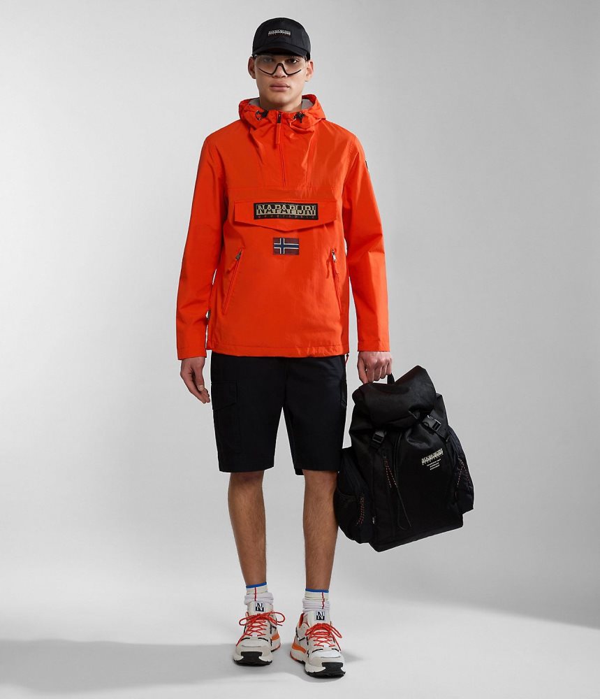 Anoraks Barbati Napapijri Rainforest Pocket Summer Anorak Jacket Portocalii | XEA129805