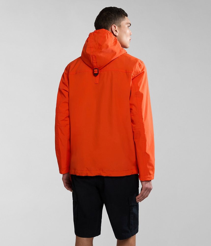 Anoraks Barbati Napapijri Rainforest Pocket Summer Anorak Jacket Portocalii | XEA129805