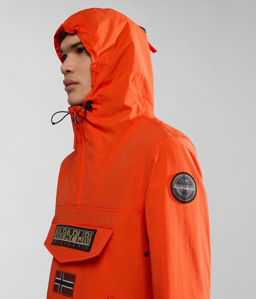 Anoraks Barbati Napapijri Rainforest Pocket Summer Anorak Jacket Portocalii | XEA129805