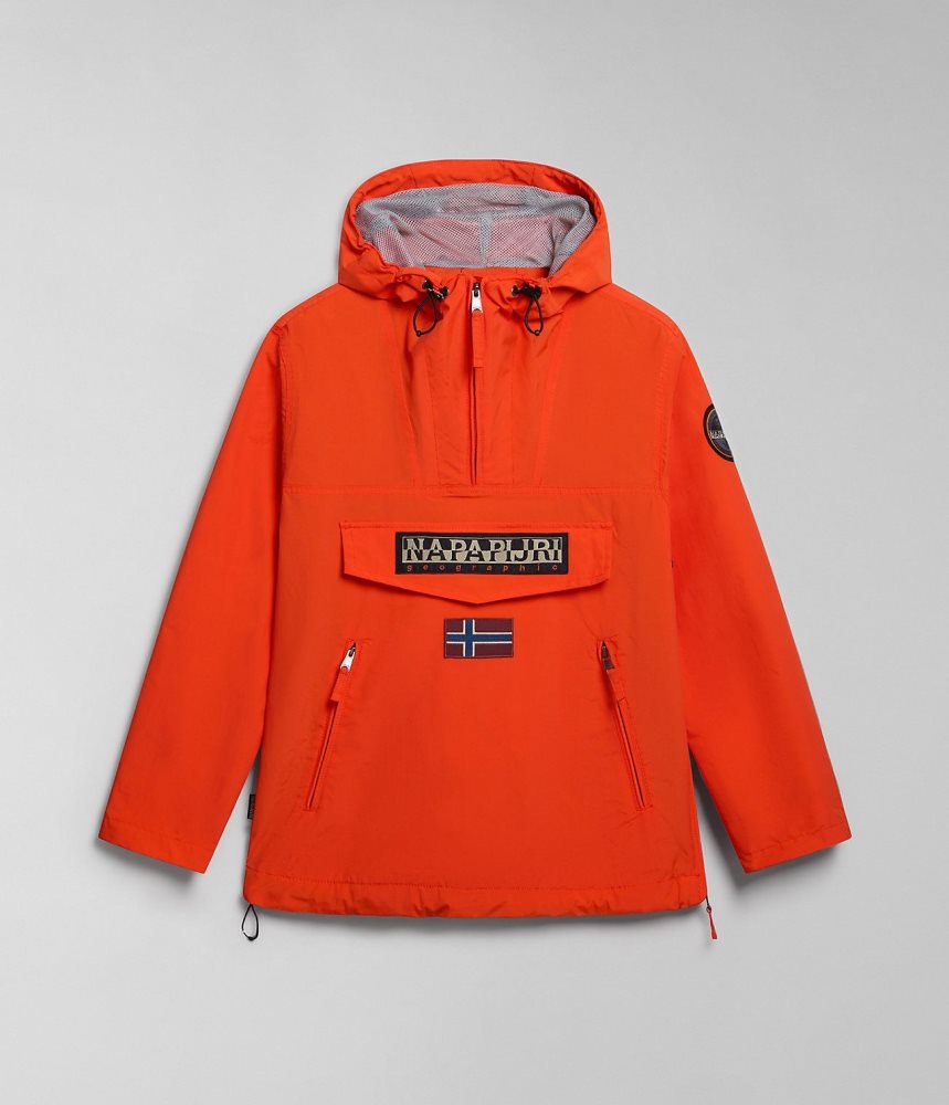 Anoraks Barbati Napapijri Rainforest Pocket Summer Anorak Jacket Portocalii | XEA129805