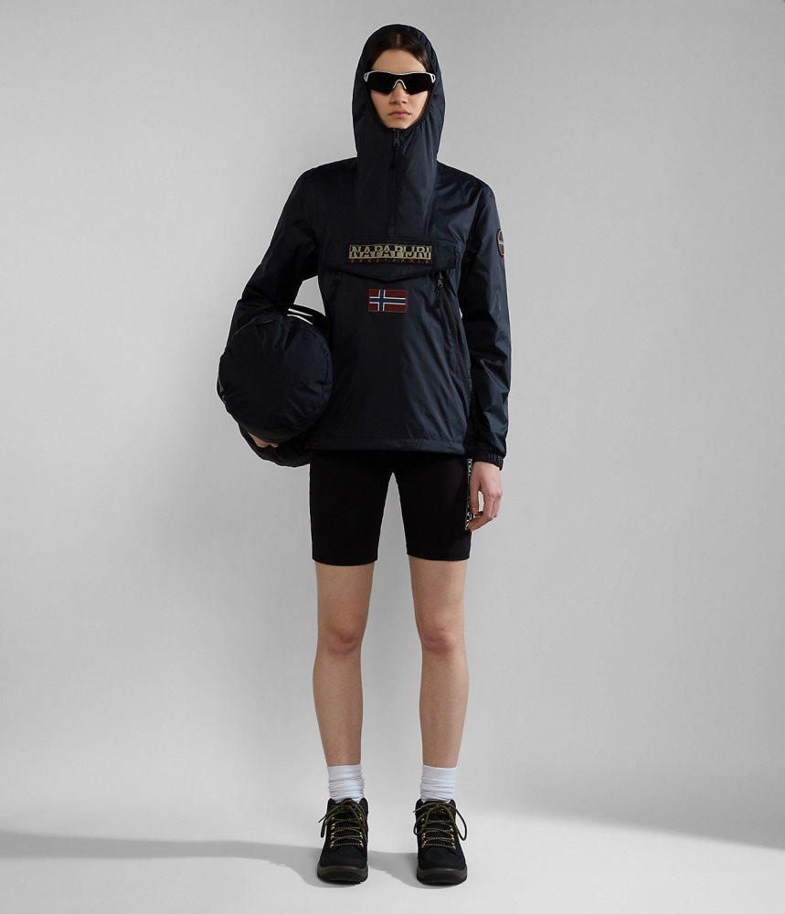 Anoraks Barbati Napapijri Rainforest Ripstop Anorak Jacket - Unisex Negrii | ZQS725134