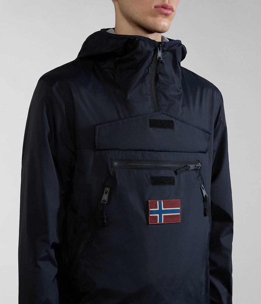 Anoraks Barbati Napapijri Rainforest Ripstop Anorak Jacket - Unisex Negrii | ZQS725134