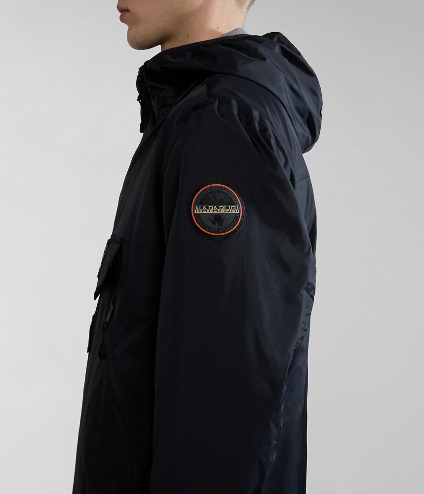 Anoraks Barbati Napapijri Rainforest Ripstop Anorak Jacket - Unisex Negrii | ZQS725134