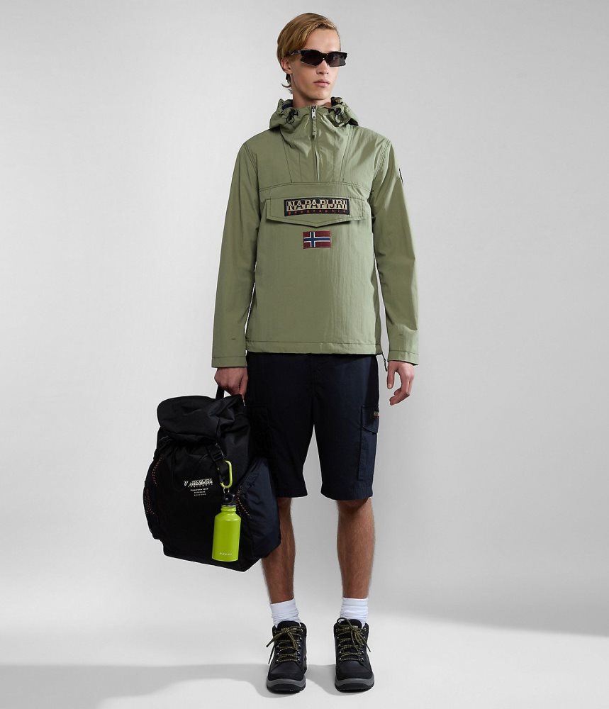 Anoraks Barbati Napapijri Rainforest Summer Anorak Jacket Verzi | TRV063482