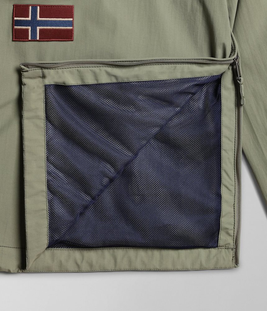Anoraks Barbati Napapijri Rainforest Summer Anorak Jacket Verzi | TRV063482