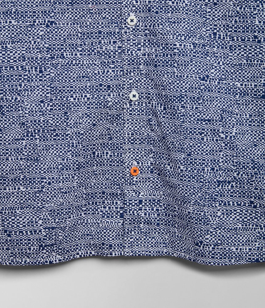 Camasa Barbati Napapijri Ronge Short Sleeve Shirt Albastri | MVR053148