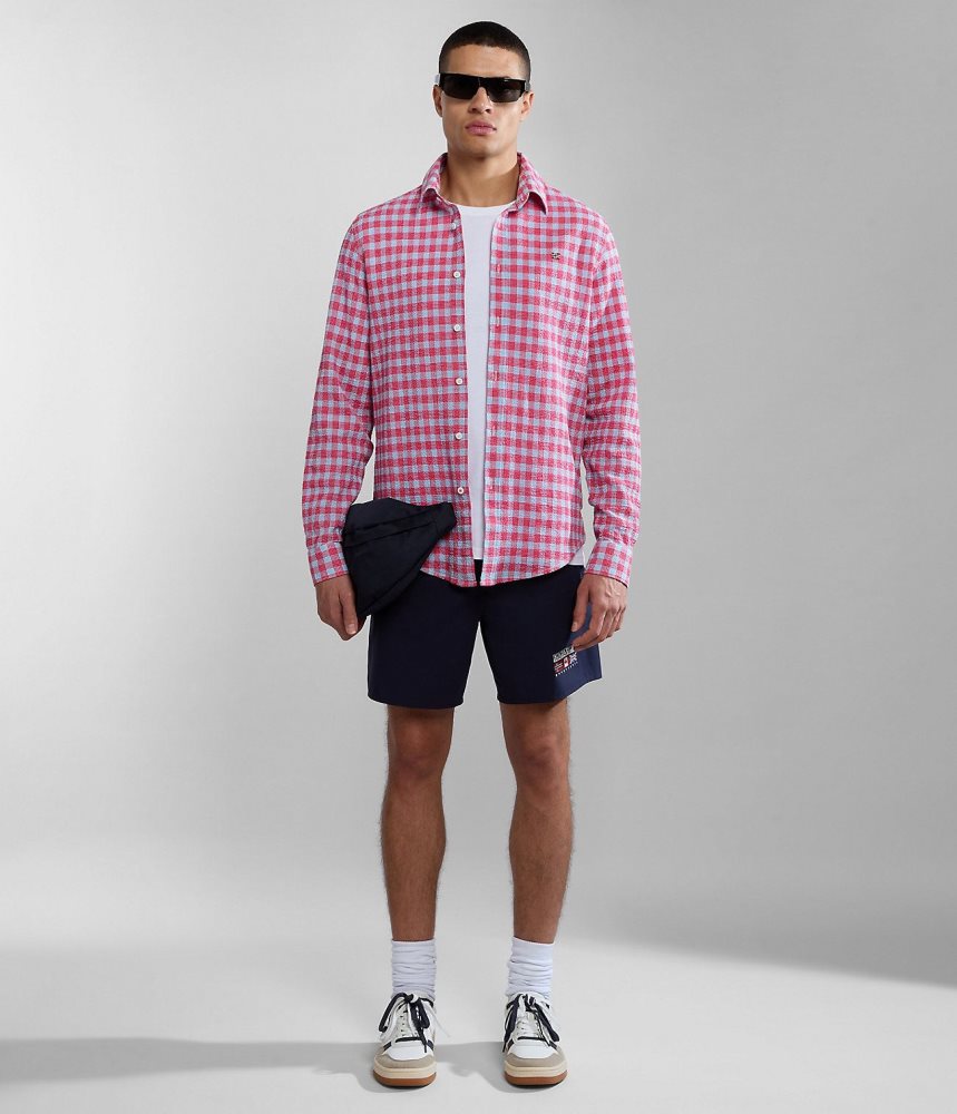 Camasa Barbati Napapijri Tulita Long Sleeve Shirt Multicolour | ZAS640937