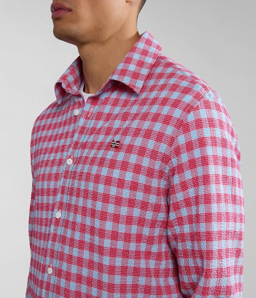 Camasa Barbati Napapijri Tulita Long Sleeve Shirt Multicolour | ZAS640937