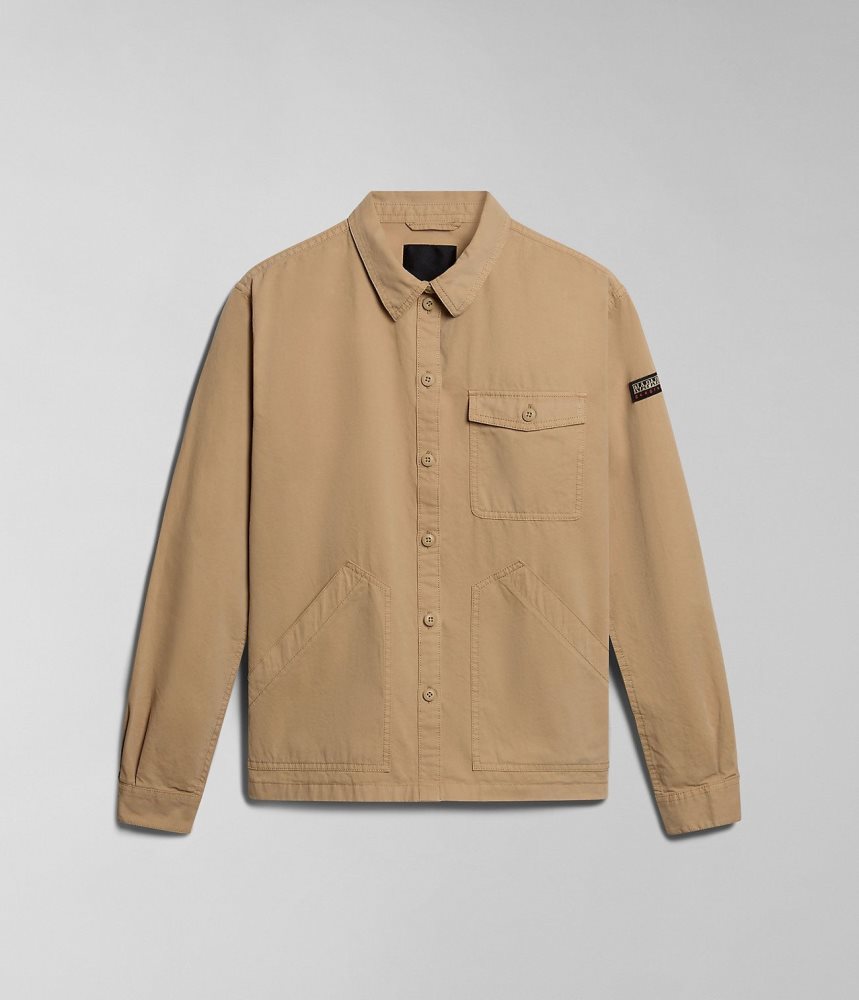 Camasa Dama Napapijri Boyd Overshirt Jacket Bej | HET840951