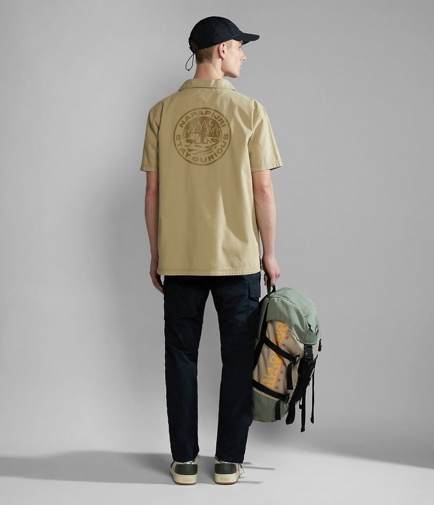 Camasa Dama Napapijri Boyd Short Sleeve Shirt Bej | YFQ130859