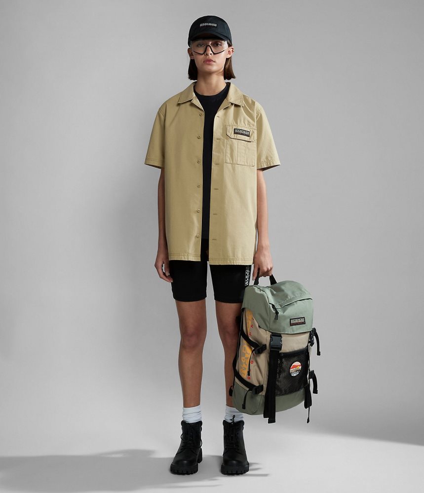 Camasa Dama Napapijri Boyd Short Sleeve Shirt Bej | YFQ130859