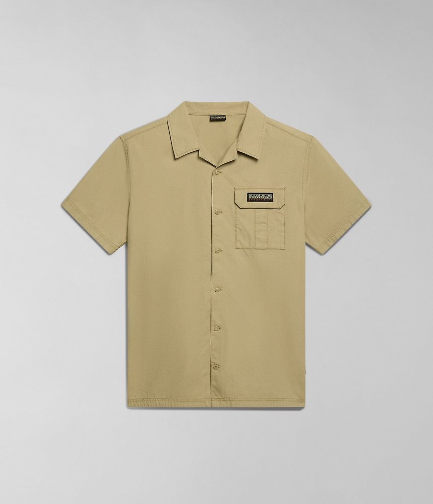 Camasa Dama Napapijri Boyd Short Sleeve Shirt Bej | YFQ130859