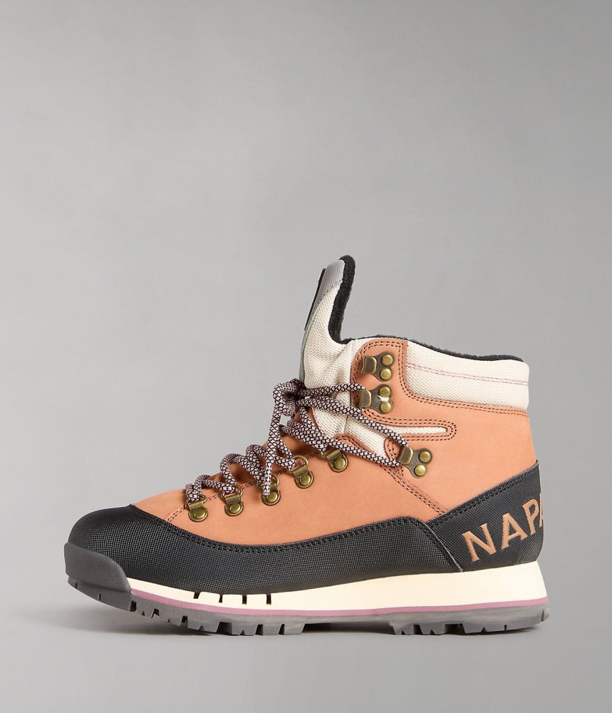 Cizme Dama Napapijri Gem City Boots Muștar | HZK245173