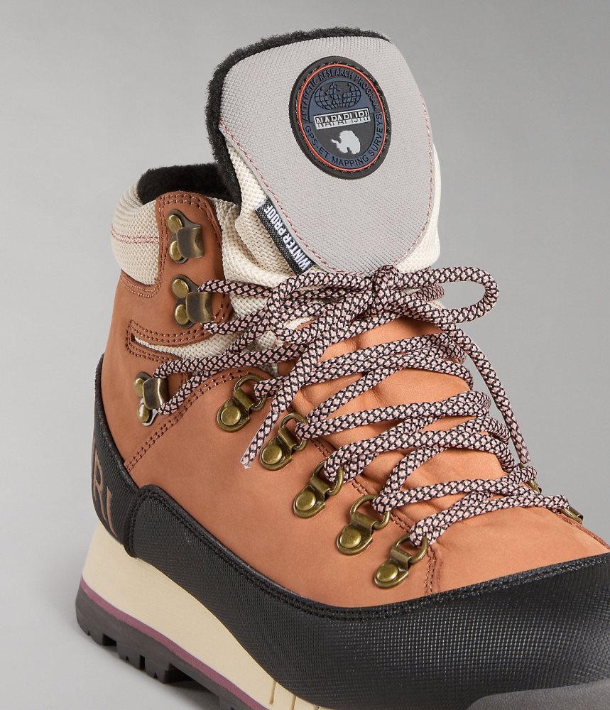 Cizme Dama Napapijri Gem City Boots Muștar | HZK245173