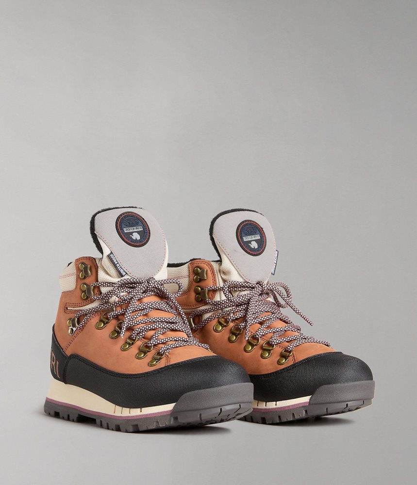 Cizme Dama Napapijri Gem City Boots Muștar | HZK245173