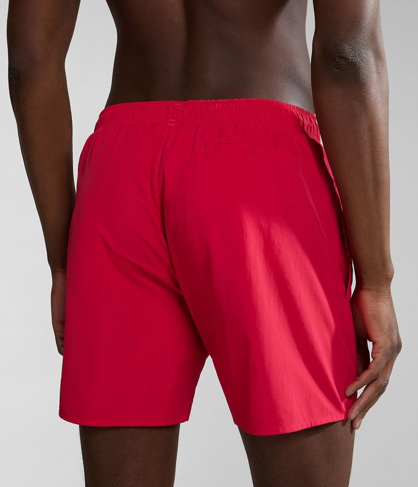 Costum Competitie Barbati Napapijri Haldane Swimming Trunks Rosii | WIY741206