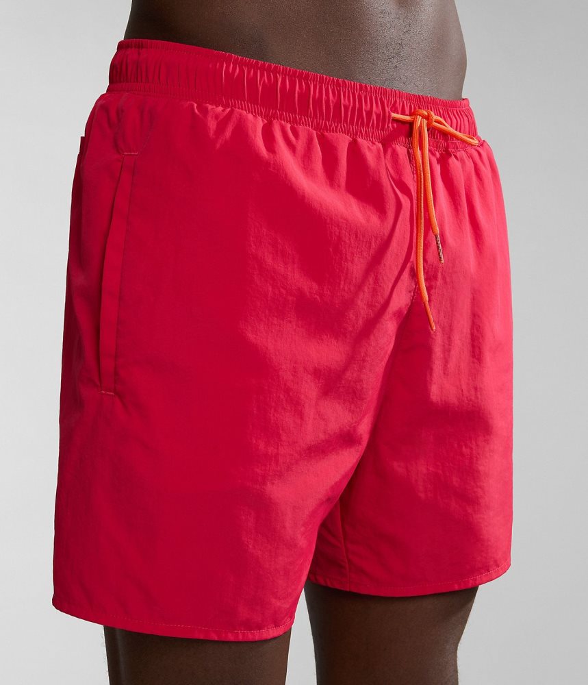 Costum Competitie Barbati Napapijri Haldane Swimming Trunks Rosii | WIY741206