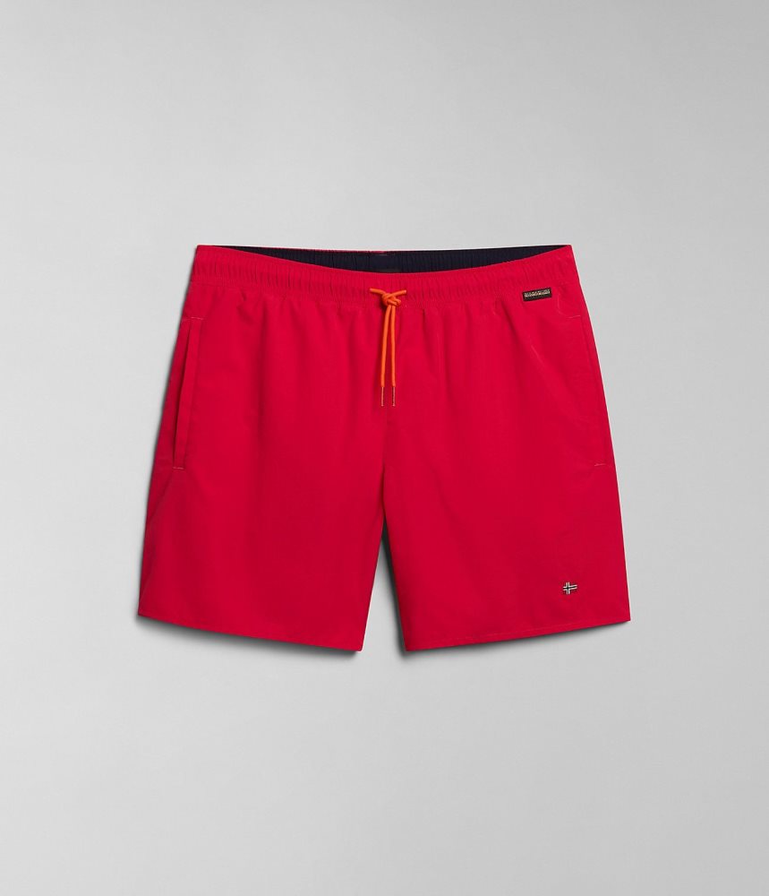 Costum Competitie Barbati Napapijri Haldane Swimming Trunks Rosii | WIY741206