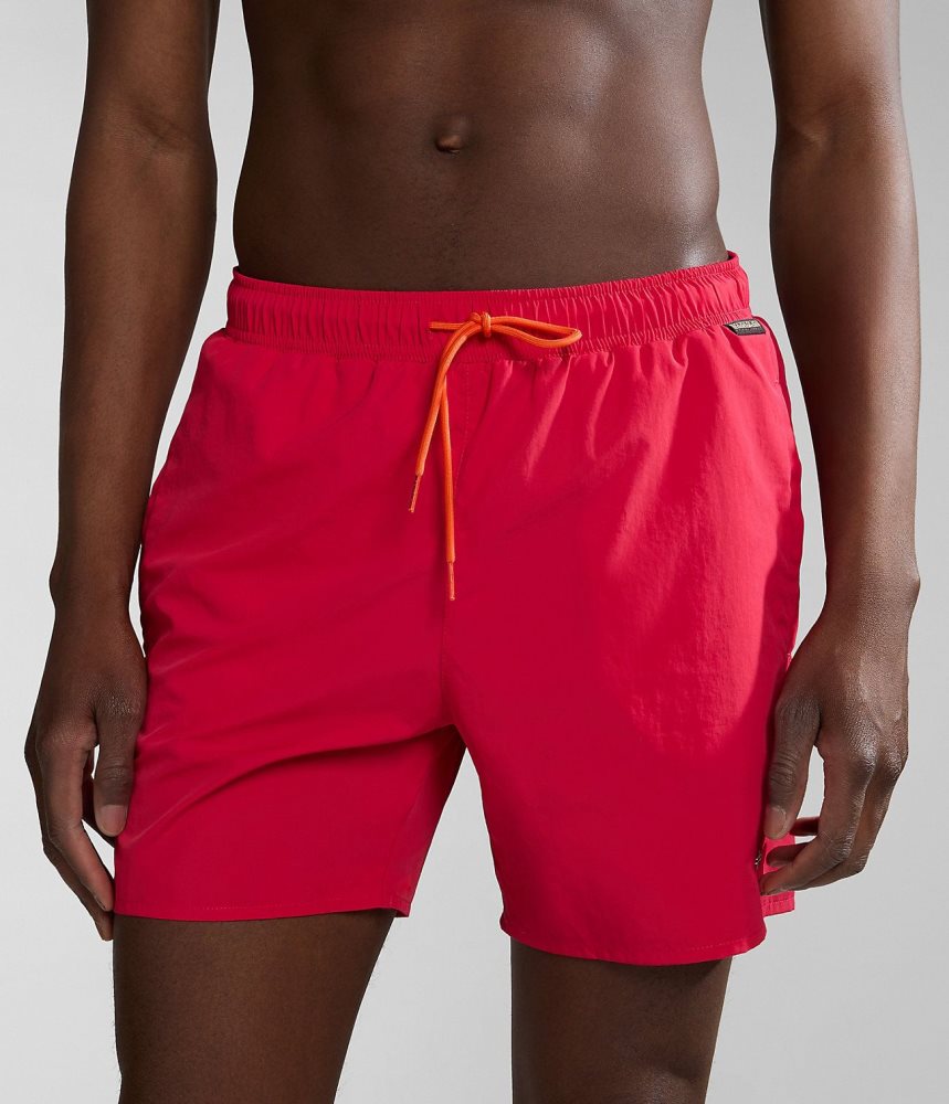 Costum Competitie Barbati Napapijri Haldane Swimming Trunks Rosii | WIY741206