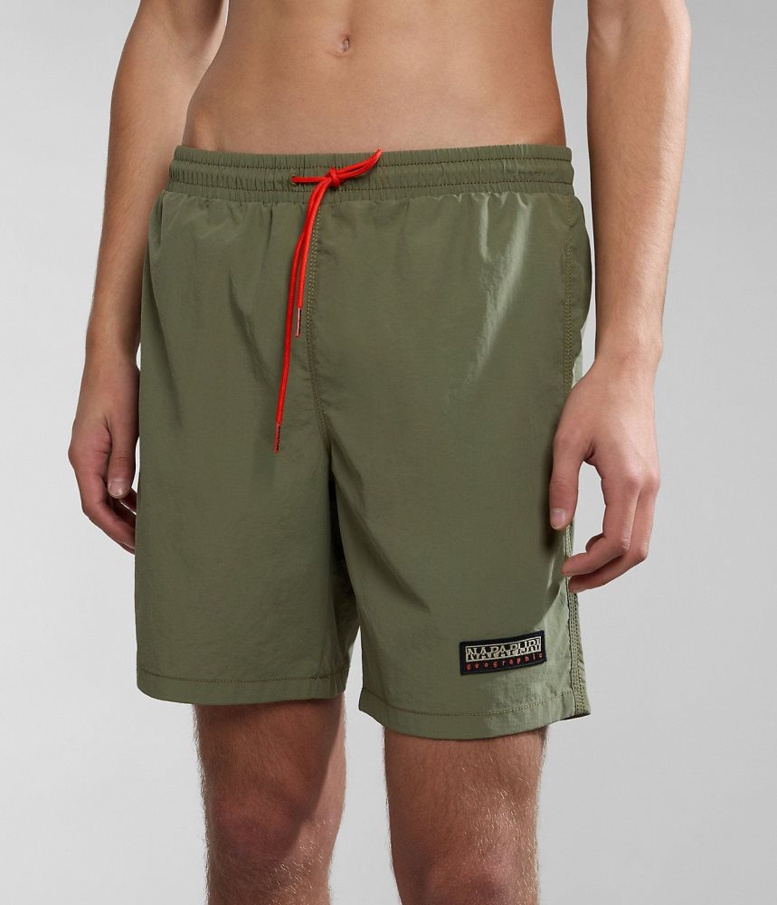 Costum Competitie Barbati Napapijri Iaato Summer Trunks Verzi | XHP831509