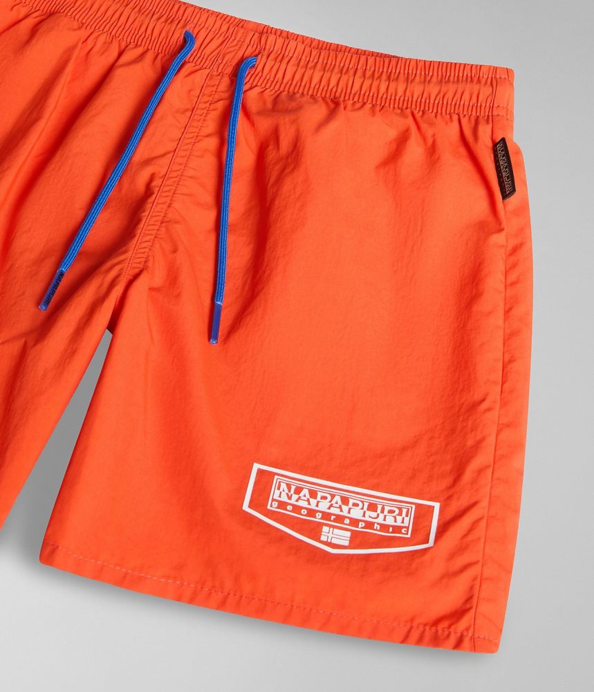 Costum Competitie Copii Napapijri Cree Swimming Trunks (4-16 YEARS) Portocalii | RGY046239