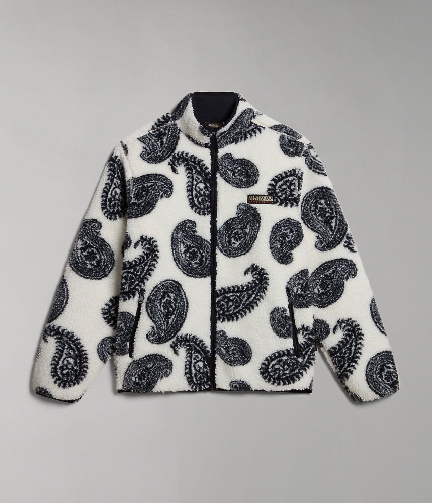 Fleece Dama Napapijri Paisley Full-Zip Fleece Albi | RJA179324