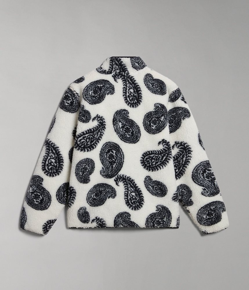Fleece Dama Napapijri Paisley Full-Zip Fleece Albi | RJA179324