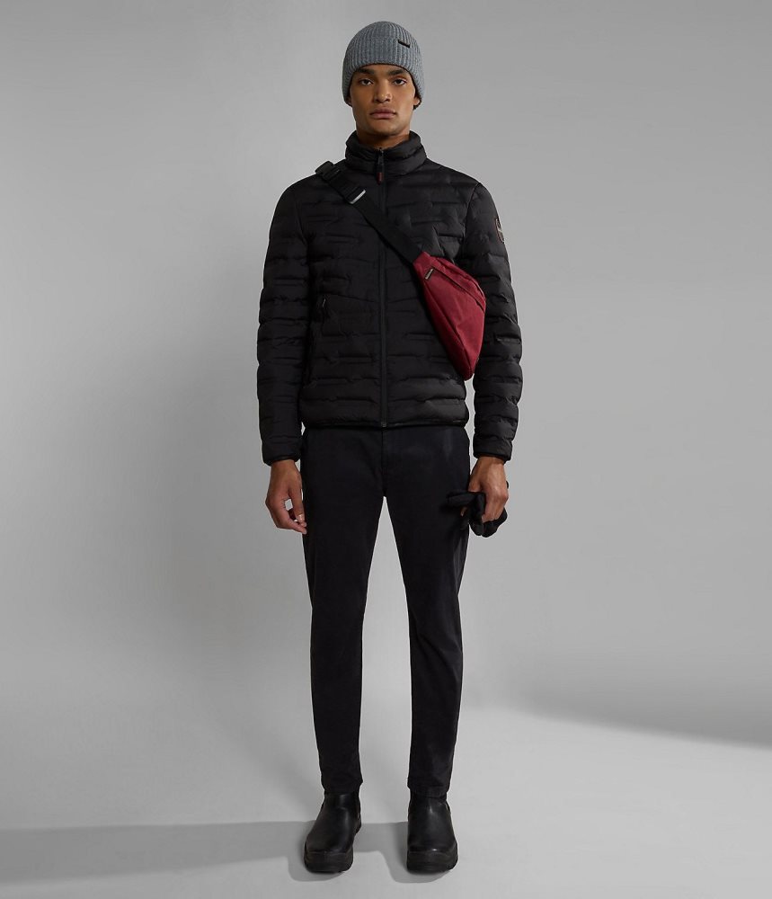 Geaca Puffer Barbati Napapijri Alvar Reversible Puffer Jacket Negrii | FQI316972