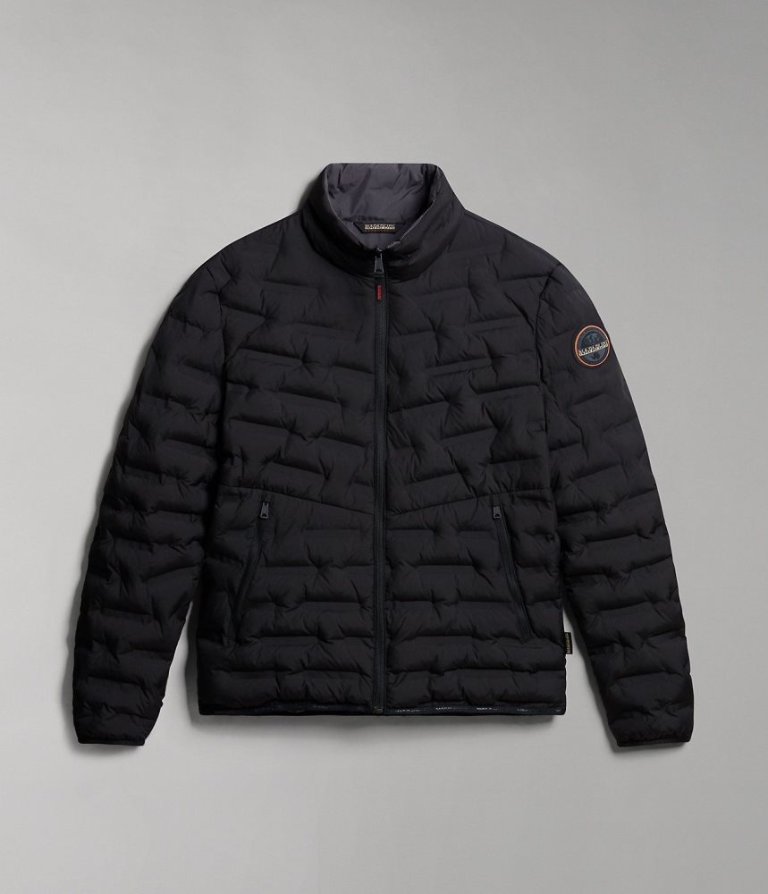 Geaca Puffer Barbati Napapijri Alvar Reversible Puffer Jacket Negrii | FQI316972