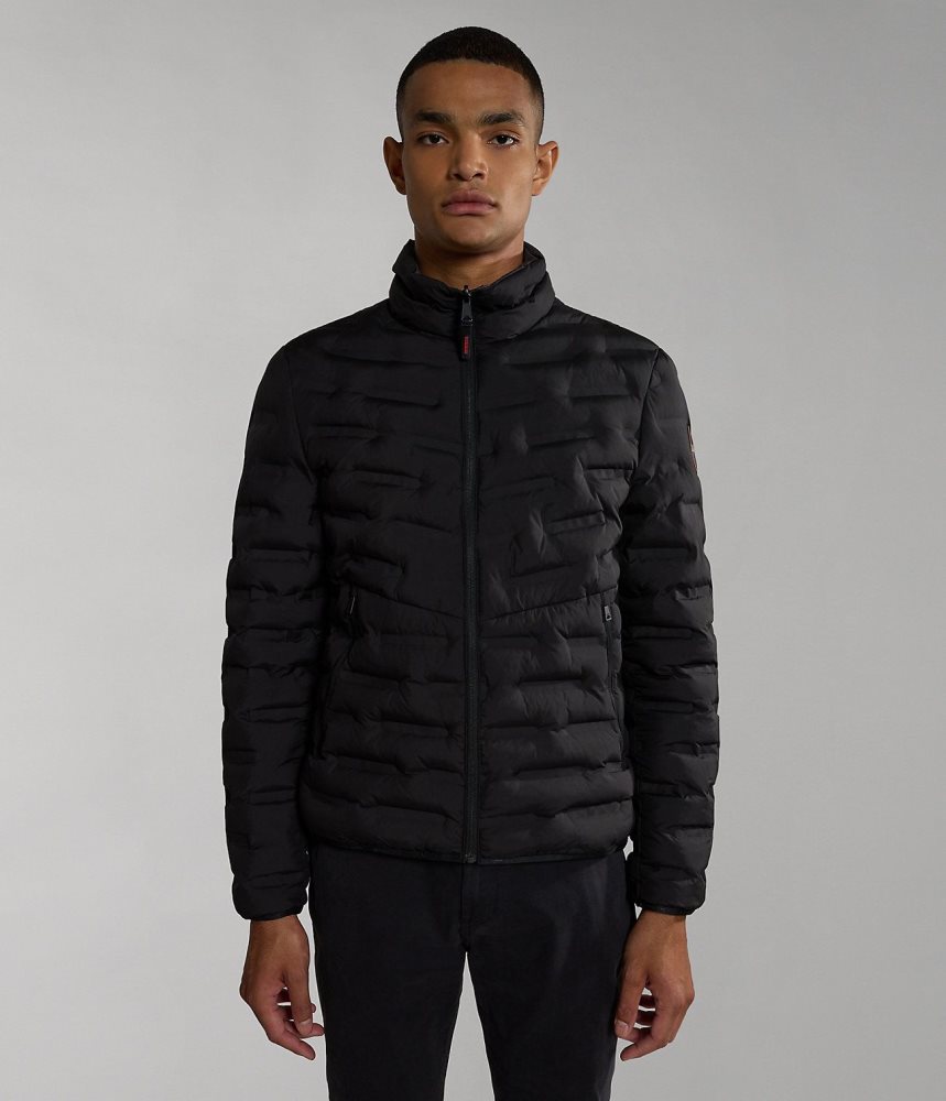 Geaca Puffer Barbati Napapijri Alvar Reversible Puffer Jacket Negrii | FQI316972