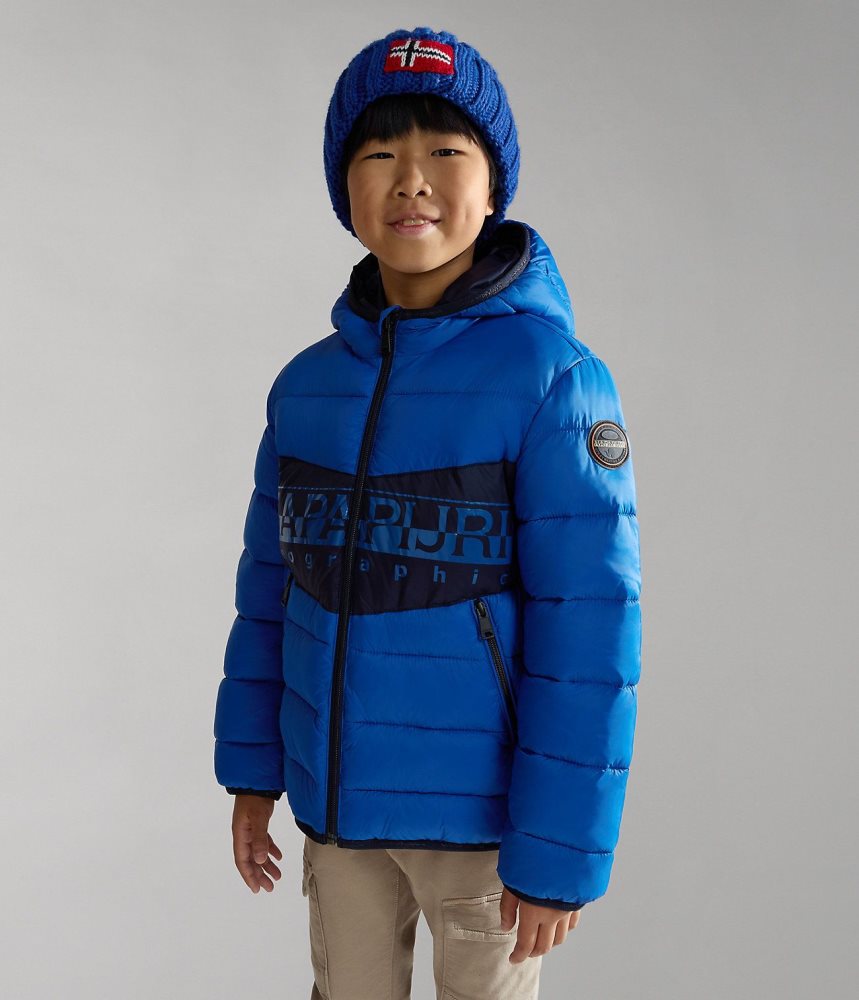 Geaca Puffer Copii Napapijri Aerons Puffer Jacket (4-16 YEARS) Albastri | XAS907642