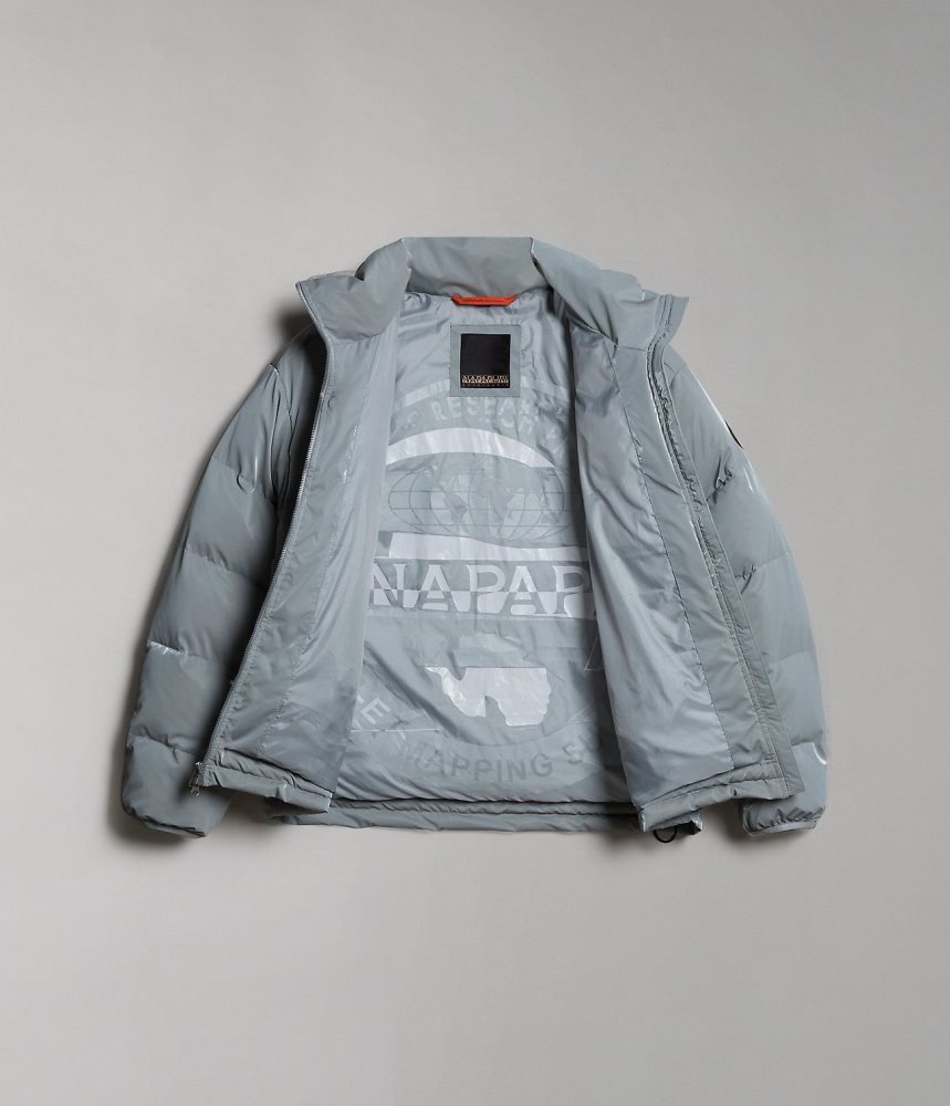 Geaca Puffer Dama Napapijri Ellis Puffer Jacket Gri | HSL645709