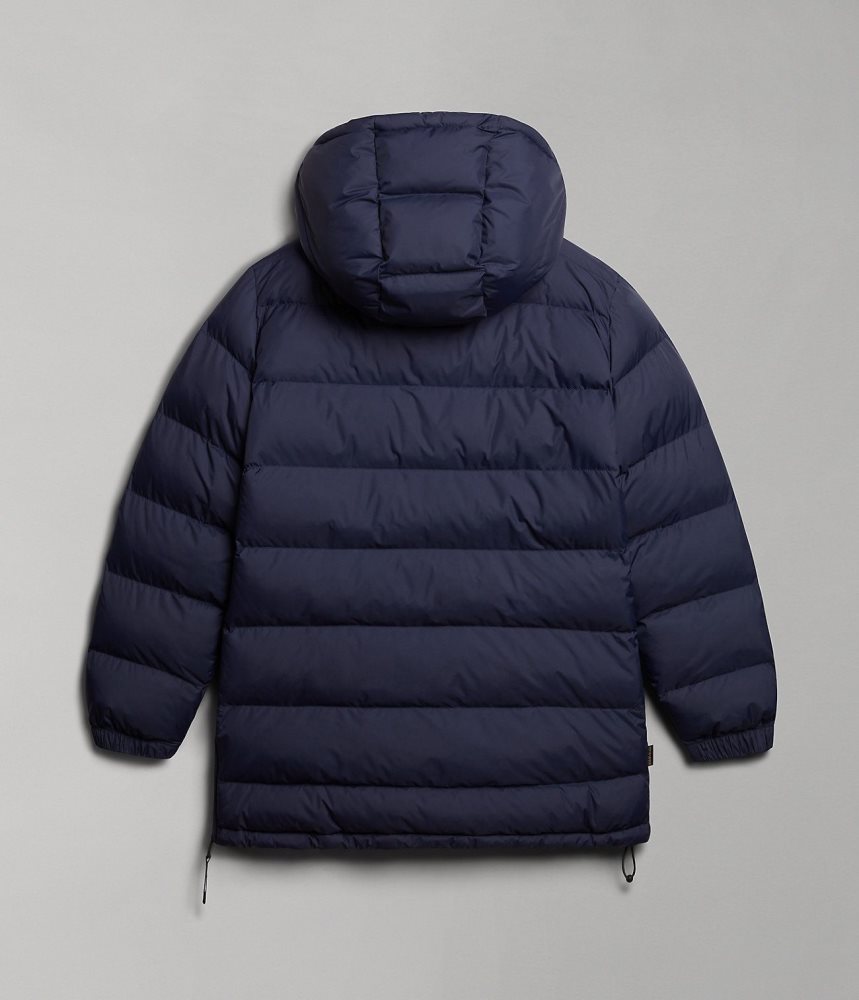 Geaca Puffer Dama Napapijri Northfarer Puffer Anorak Albastri Inchis | LKF354086