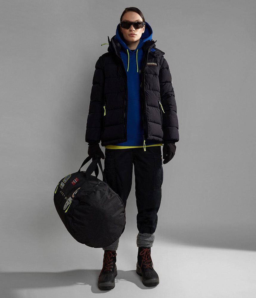 Geaca Puffer Dama Napapijri Rick Puffer Jacket Negrii | VEX643597