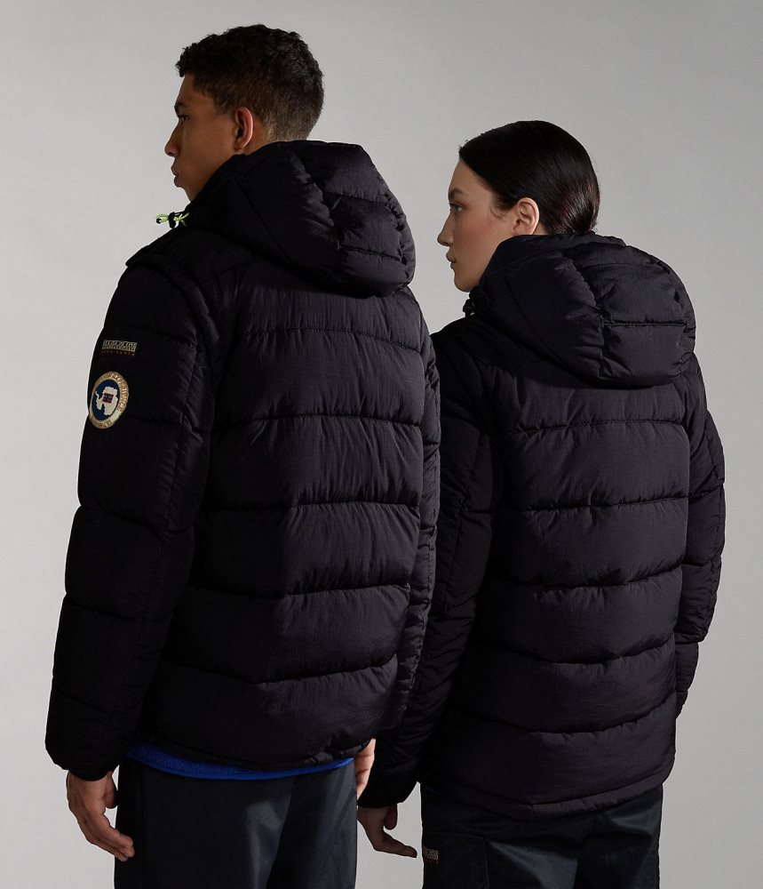 Geaca Puffer Dama Napapijri Rick Puffer Jacket Negrii | VEX643597