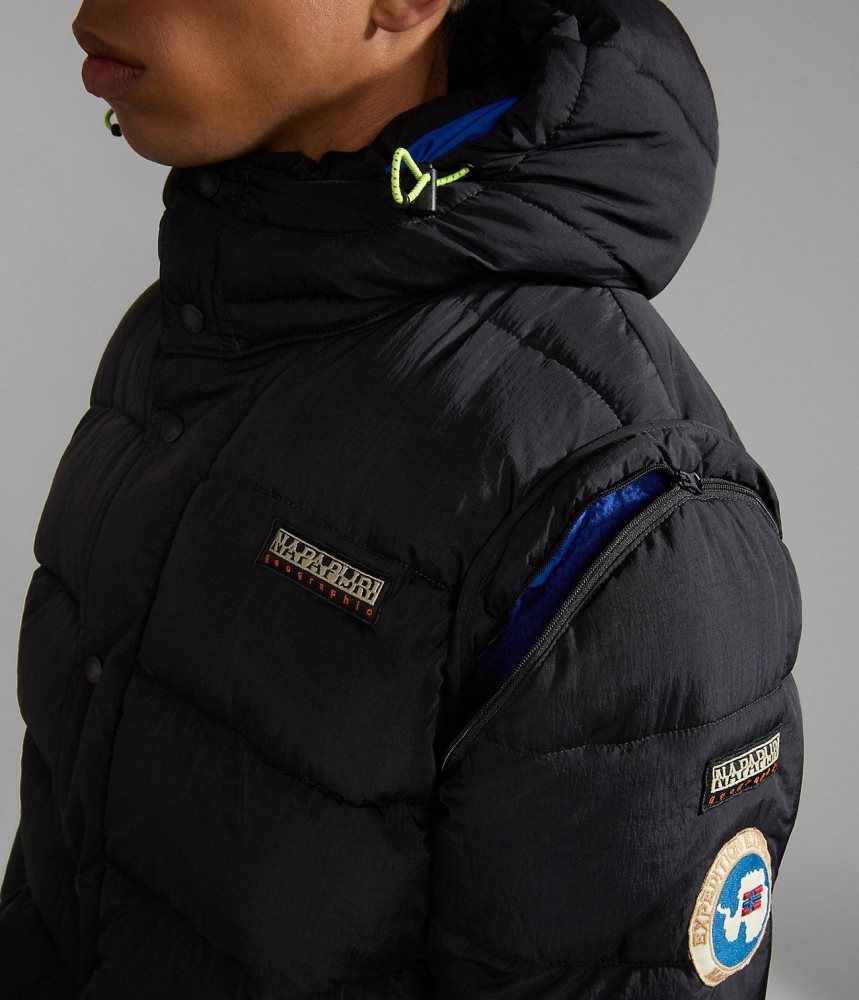 Geaca Puffer Dama Napapijri Rick Puffer Jacket Negrii | VEX643597