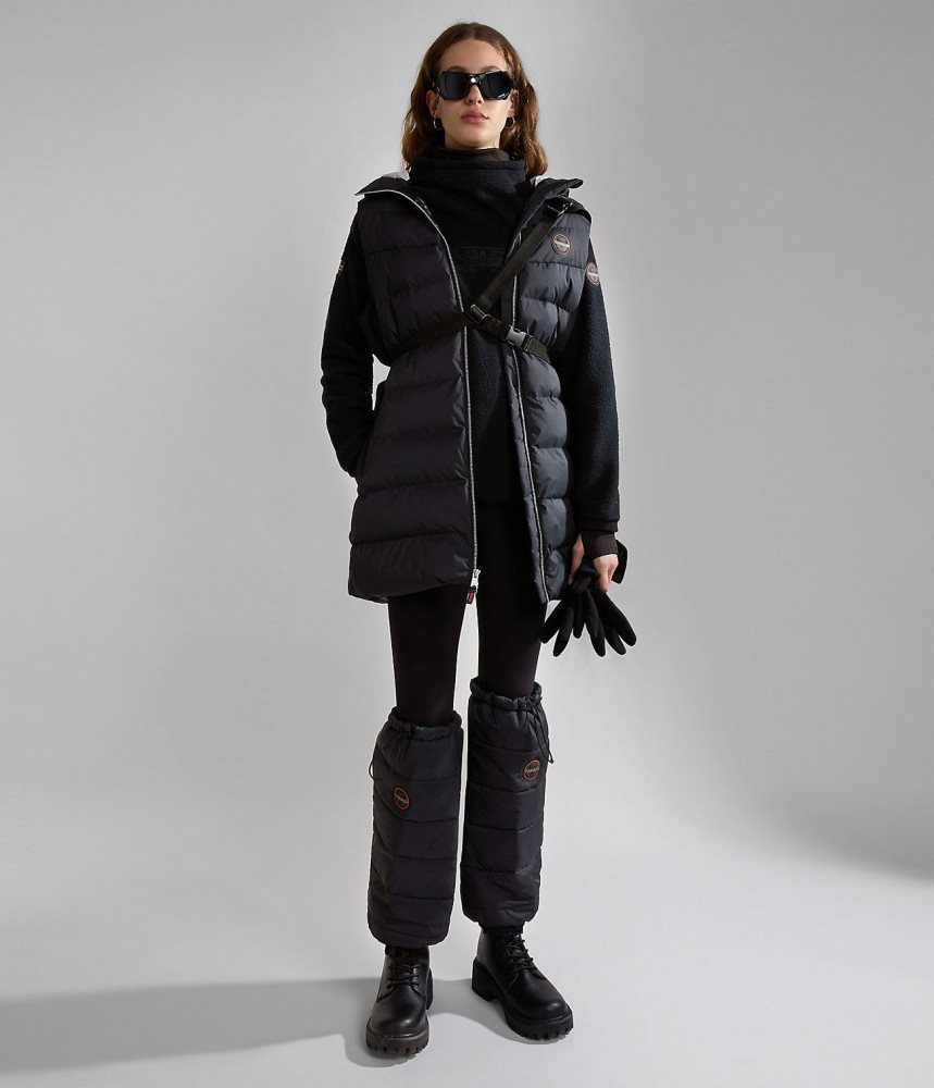 Geaca Puffer Dama Napapijri Thermo Puffer Vest Negrii | HAE190846