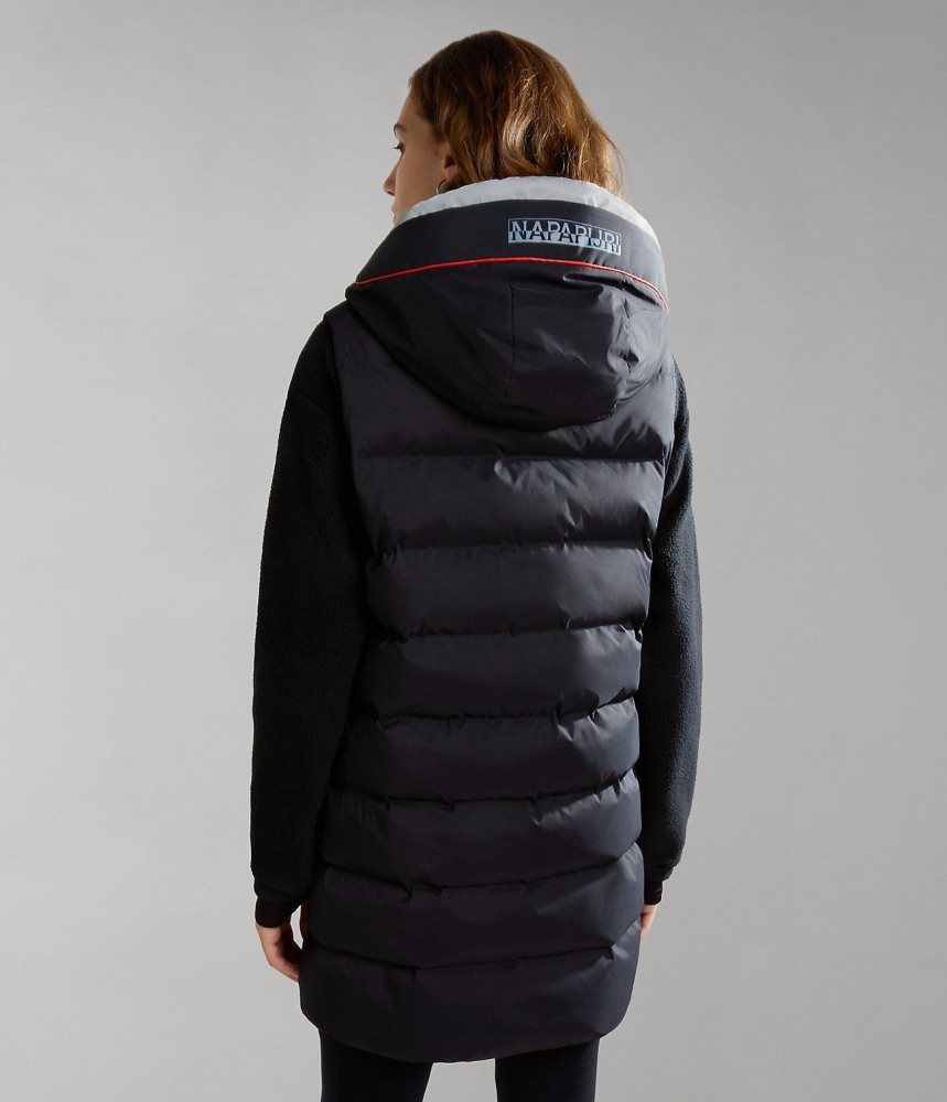 Geaca Puffer Dama Napapijri Thermo Puffer Vest Negrii | HAE190846