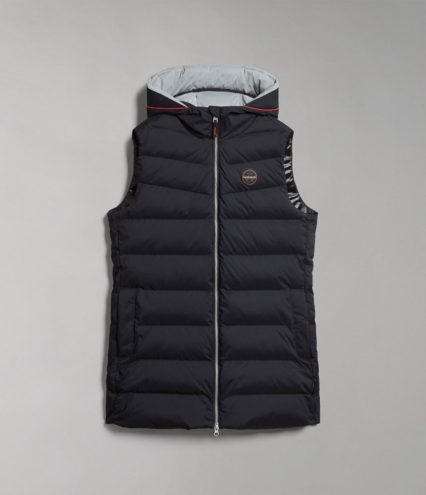 Geaca Puffer Dama Napapijri Thermo Puffer Vest Negrii | HAE190846