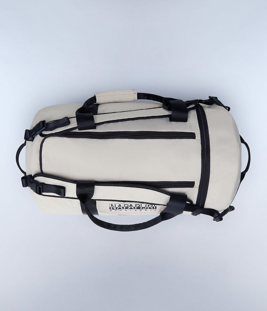 Geanta Duffle Copii Napapijri Bering Travel Duffle Bag Bej Argintii | WDO983156