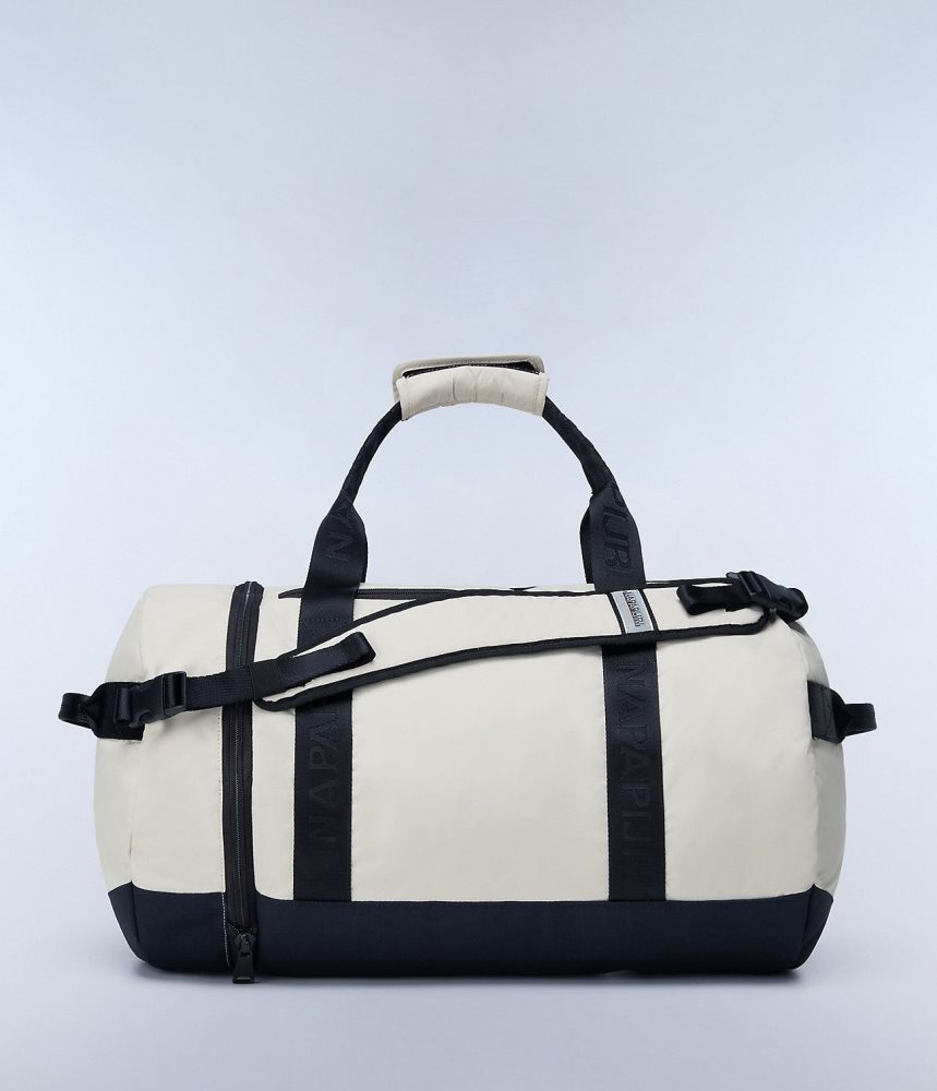 Geanta Duffle Copii Napapijri Bering Travel Duffle Bag Bej Argintii | WDO983156