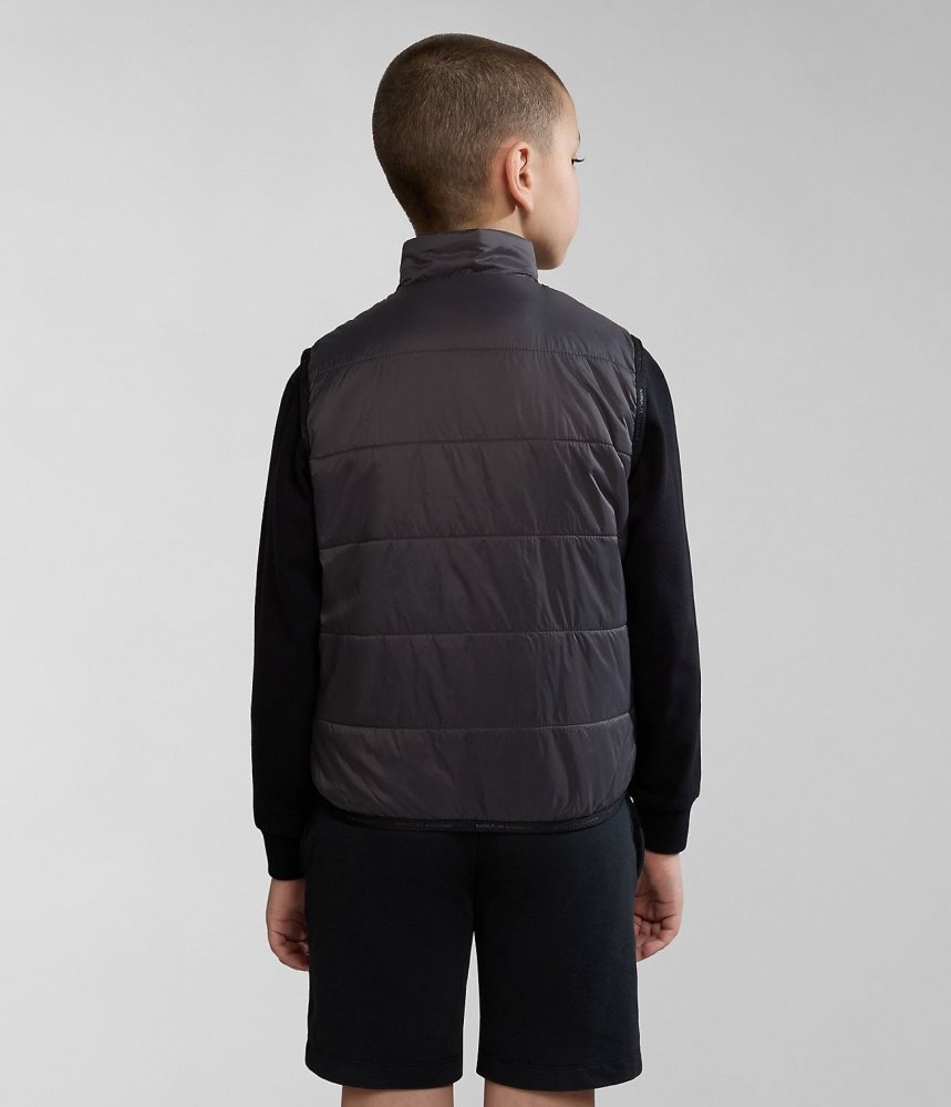 Gilet Copii Napapijri Santafe Vest (4-16 YEARS) Gri Inchis | OZG016387