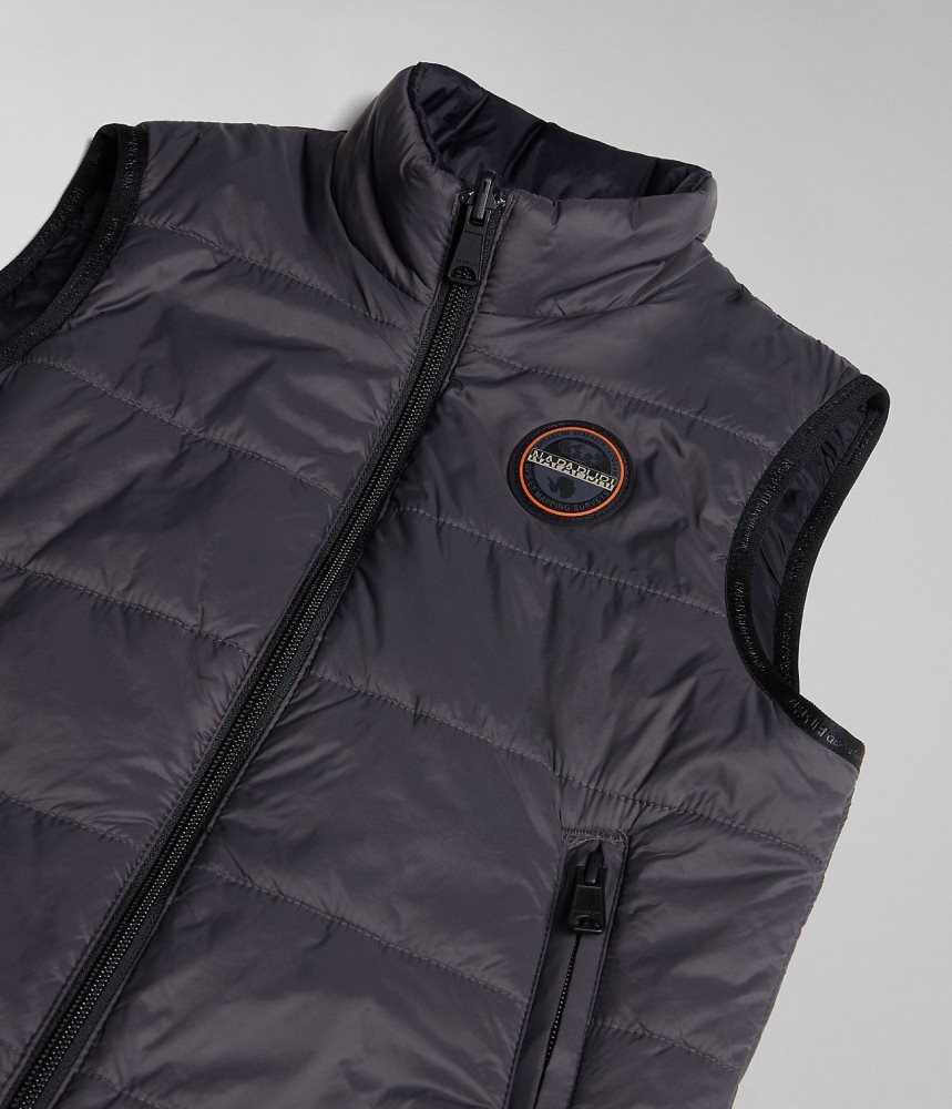 Gilet Copii Napapijri Santafe Vest (4-16 YEARS) Gri Inchis | OZG016387
