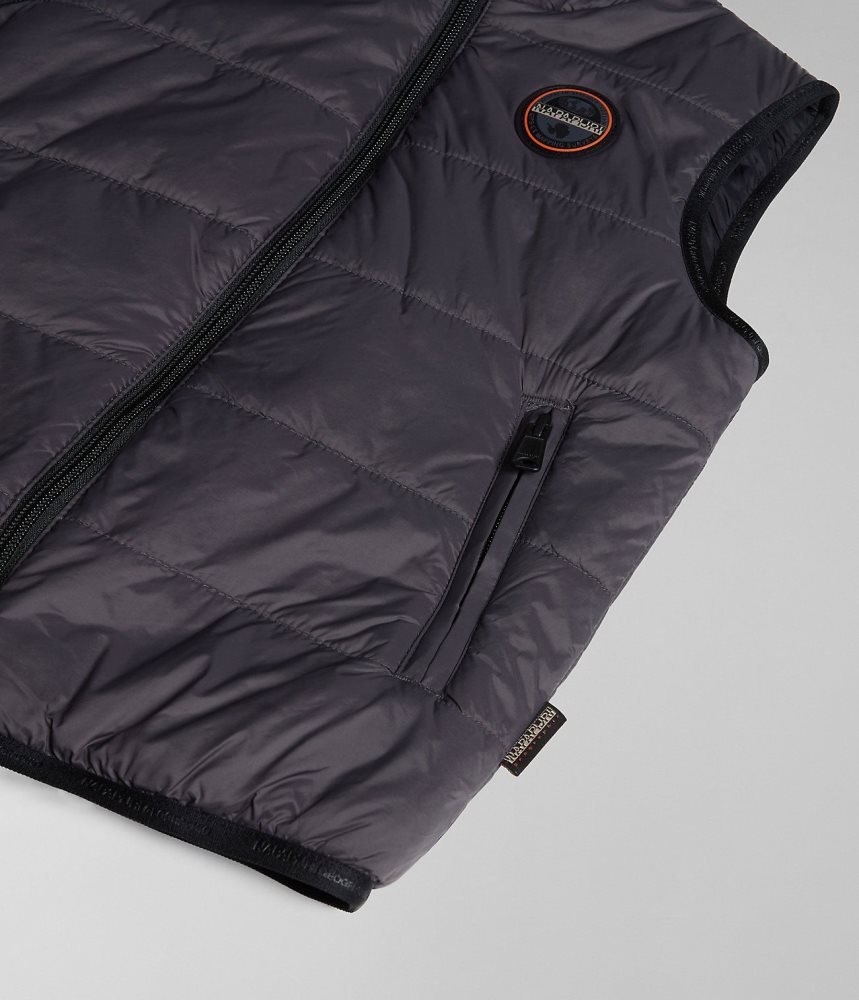 Gilet Copii Napapijri Santafe Vest (4-16 YEARS) Gri Inchis | OZG016387
