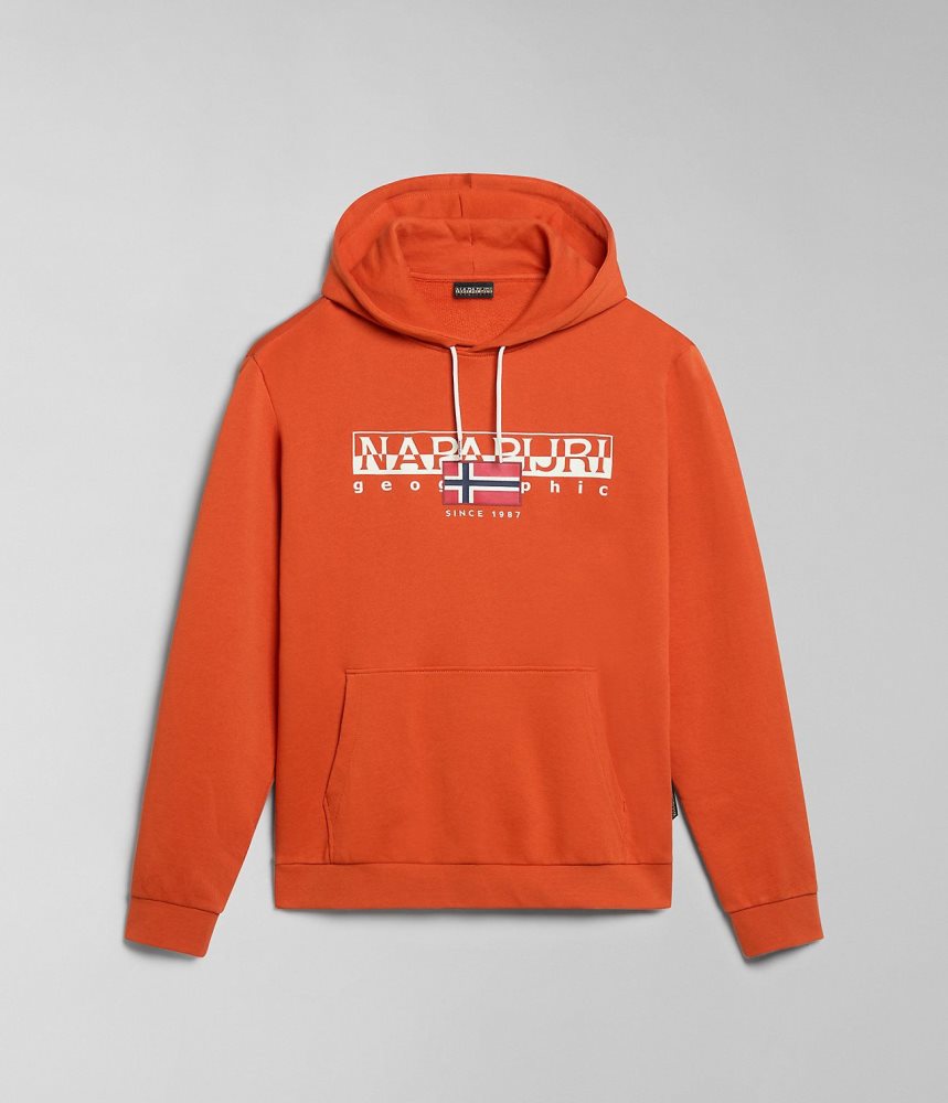 Hanorac cu Gluga Barbati Napapijri Aylmer Hoodie Portocalii | CVM176905