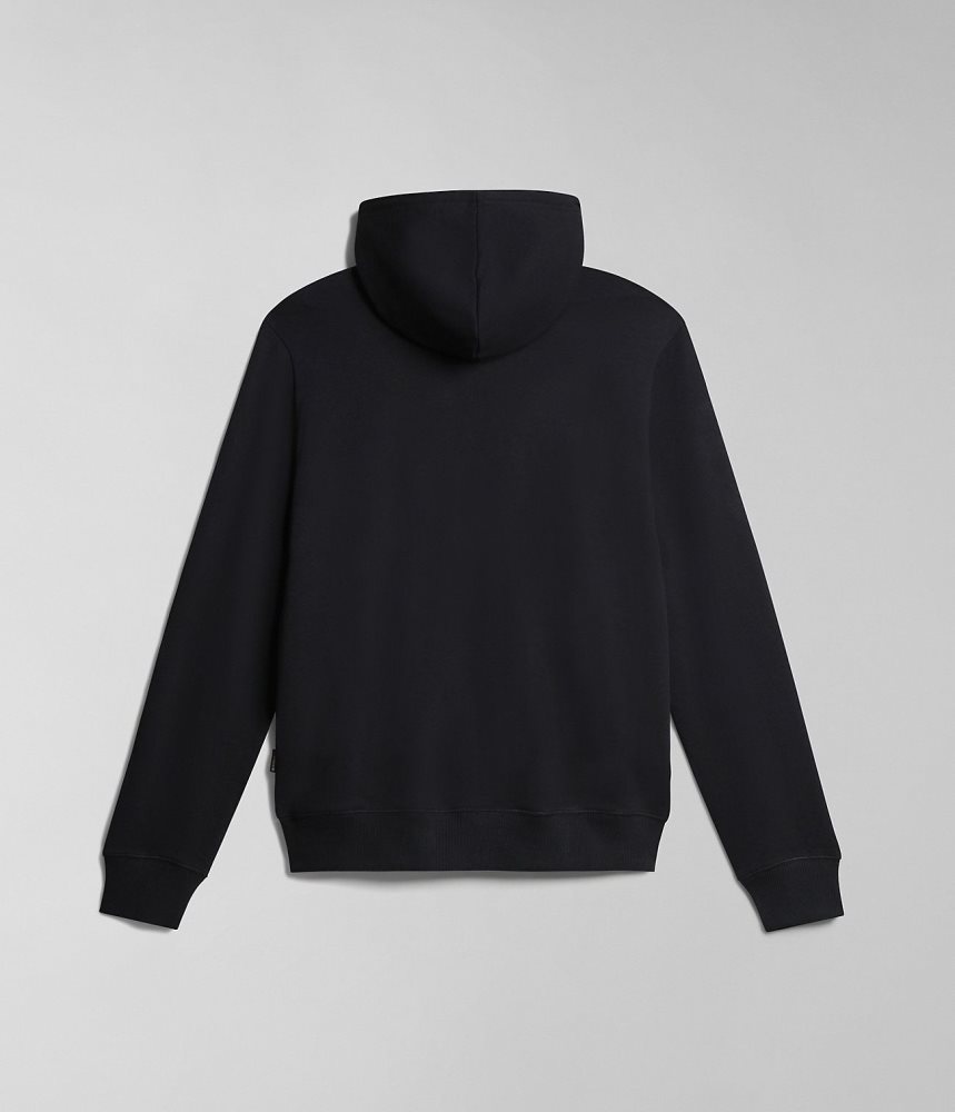 Hanorac cu Gluga Barbati Napapijri Balis Summer Full-Zip Hoodie Negrii | SCB186294